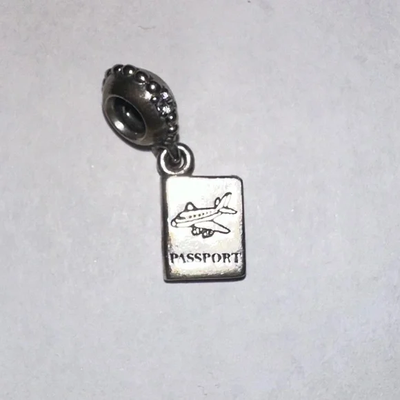 PANDORA Jewelry Passport Travel Dangle Cubic Zirconia Charm - Picture 2 of 2